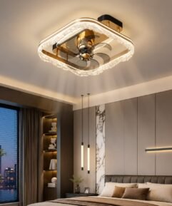 Luxury LED Crystal Ceiling Light – 50cm