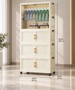 85CM 4-Unit Storage Wardrobe