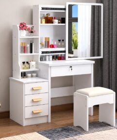 Compact Dressing & Makeup Vanity Table