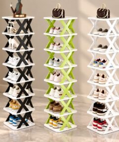 8 Layer Folding Shoe Rack ( Plastic )