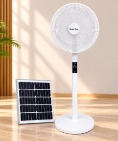 Solar-Powered Standing Fan